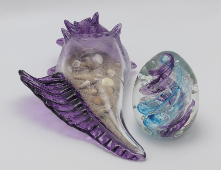 McDermott Ash Infused Handblown Glass Keepsakes