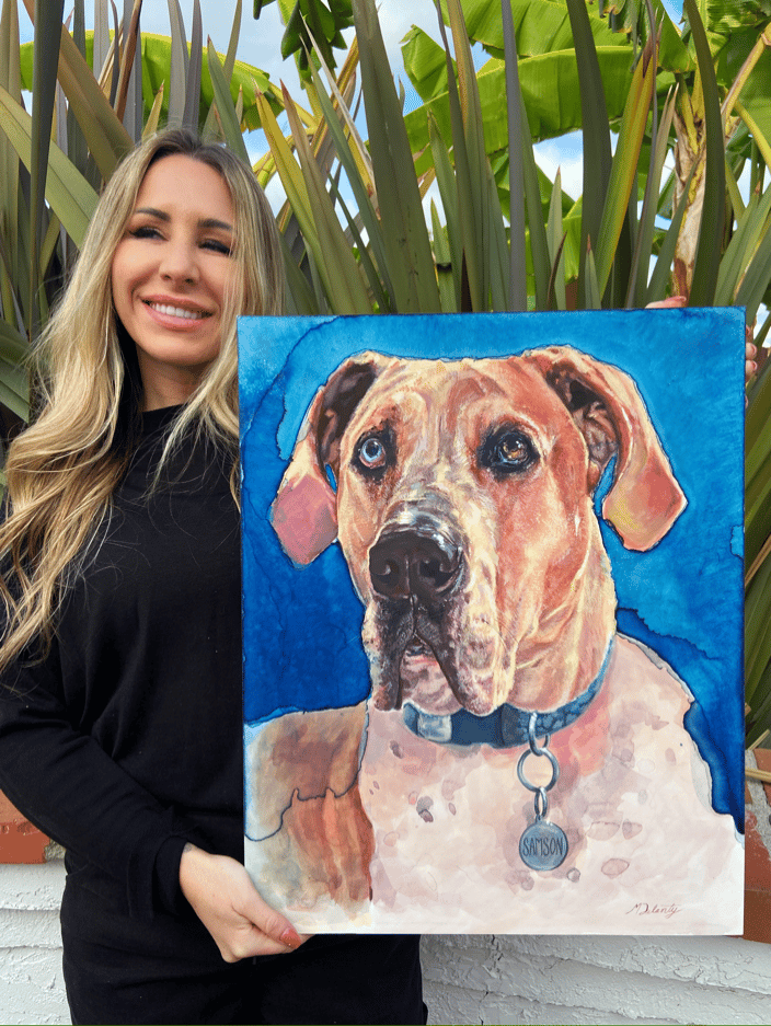 artist with 16x20