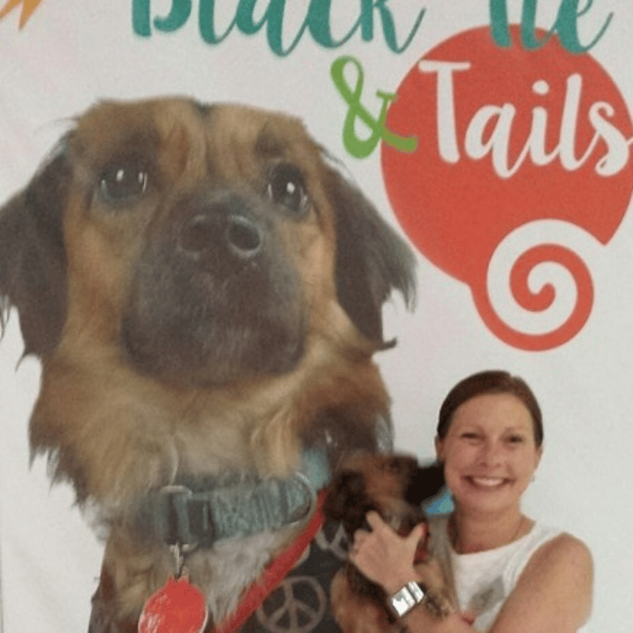 My Favorite Shelter Dog at our  Annual Black Tie and Tails event. 