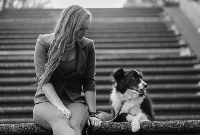 my dog and I