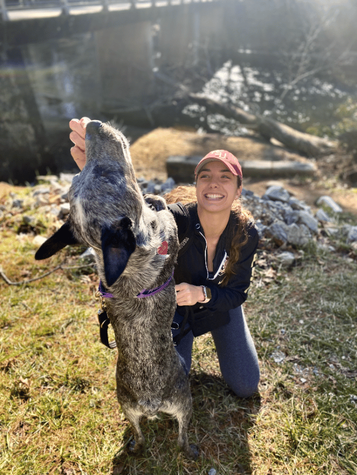 Savannah and her Dog Sydney 