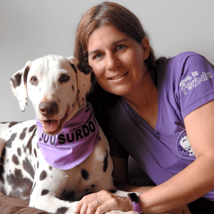 Me and Milka, my deaf dog