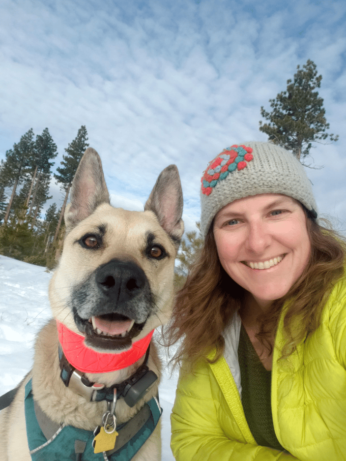 Your trainer Beth and her dog!