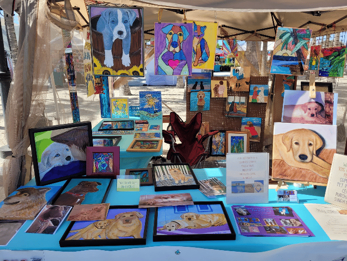 Paint Your Pets booth
