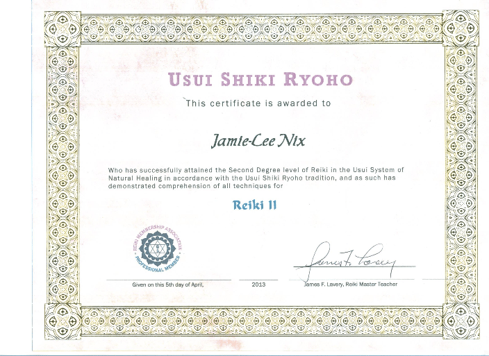 Reiki Certification