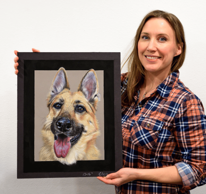 German Shepherd. Soft Pastel. 13x16 inches. Nov 2020. $446.60