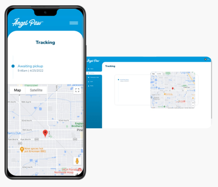 Tracking system used by LovingPet
