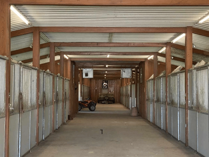 This is the inside of our barn.