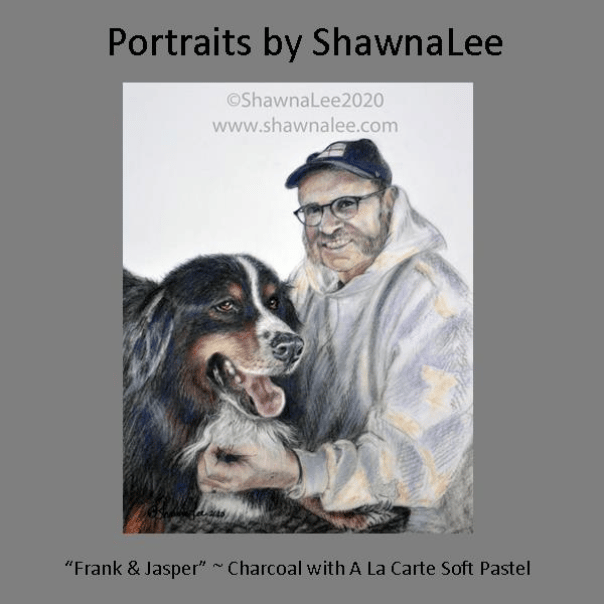 Jasper and Frank, rendered in Charcoals with Pastels.