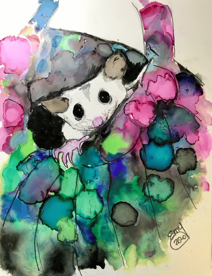 White Lotus (Alcohol Ink)