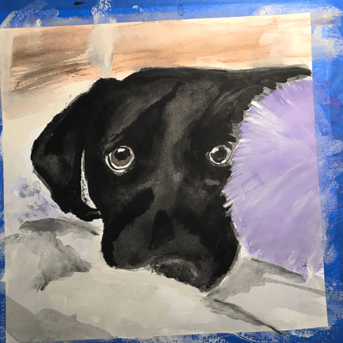 Puppy Eyes (Watercolor)