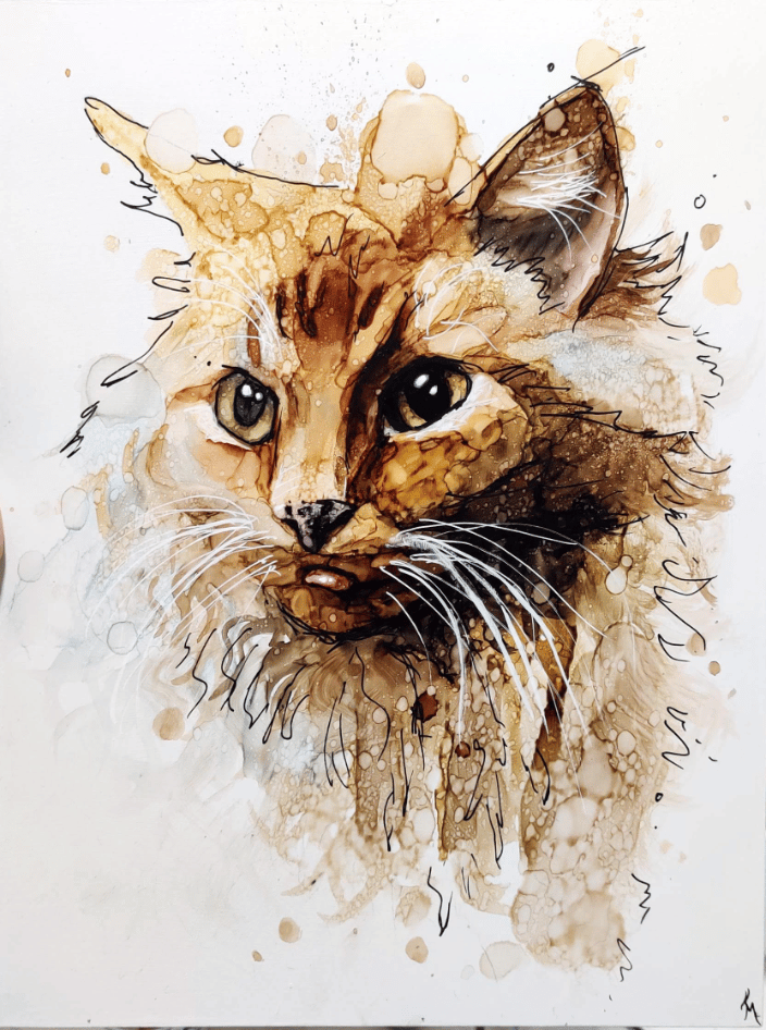 9x12 Cat Portrait