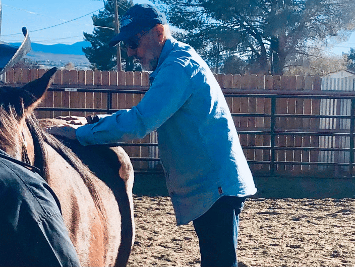 Dr. Stewart performing an adjustment