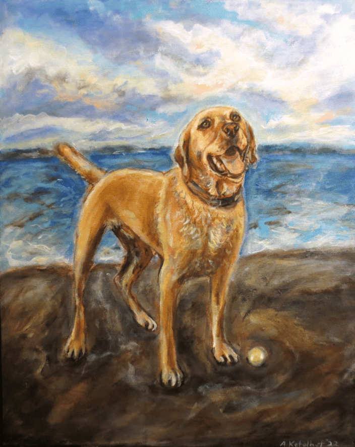 Max Pet Memorial painting