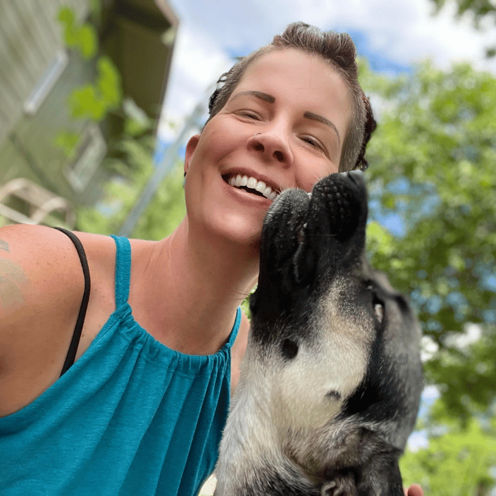 Me with my dog!