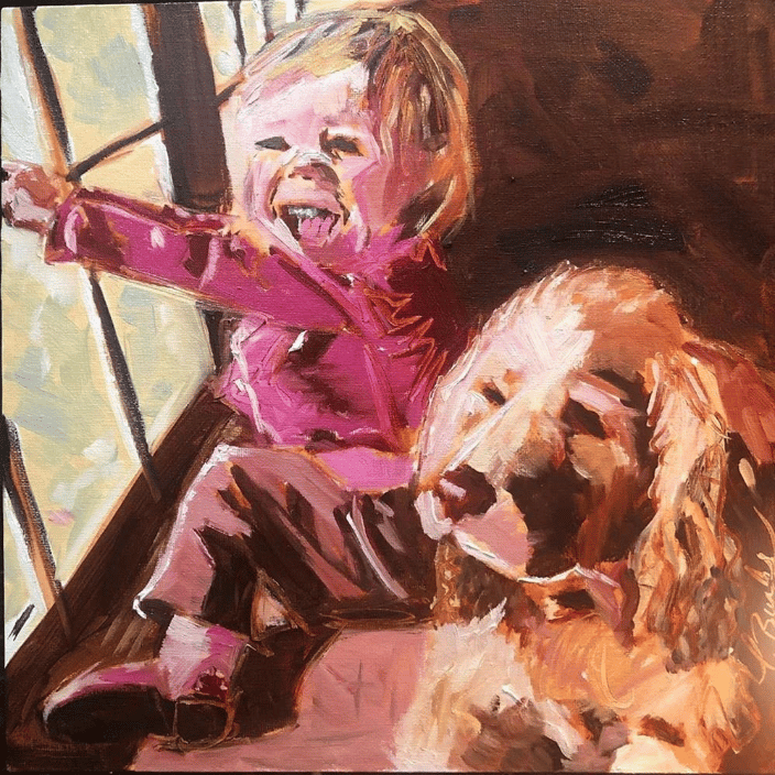 Dog with it's child