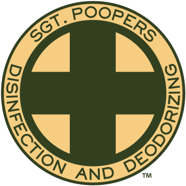 Sgt. Poopers disinfection and deodorizing button