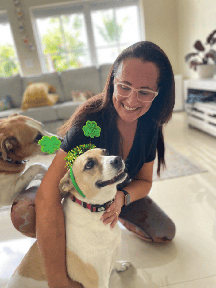 Our sitter celebrating St Patrick's day