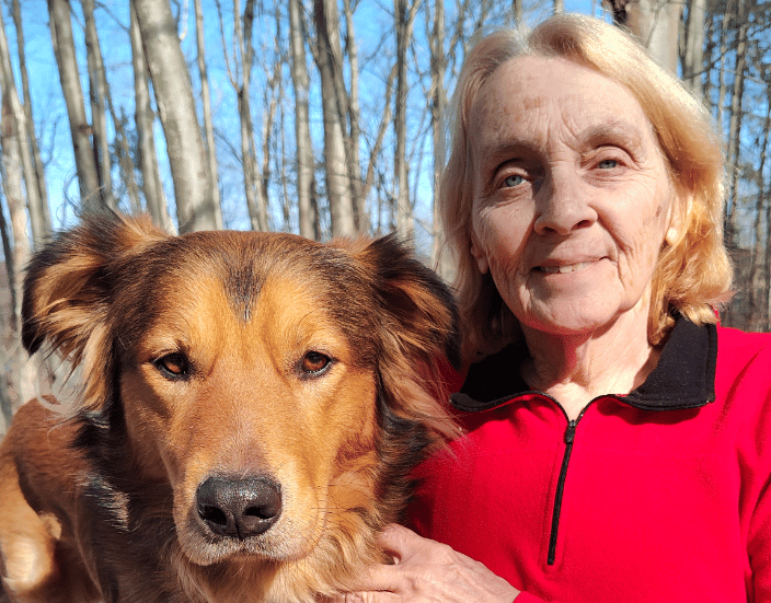 My English Shepherd, "Willie", and I