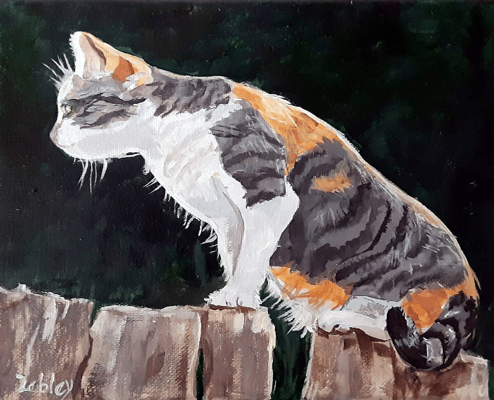 Custom Cat Portrait from Photos
