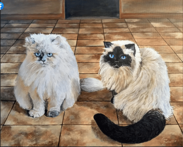"Misty & Beignet" Look for the added hidden surprise. It's a little squeakie. 