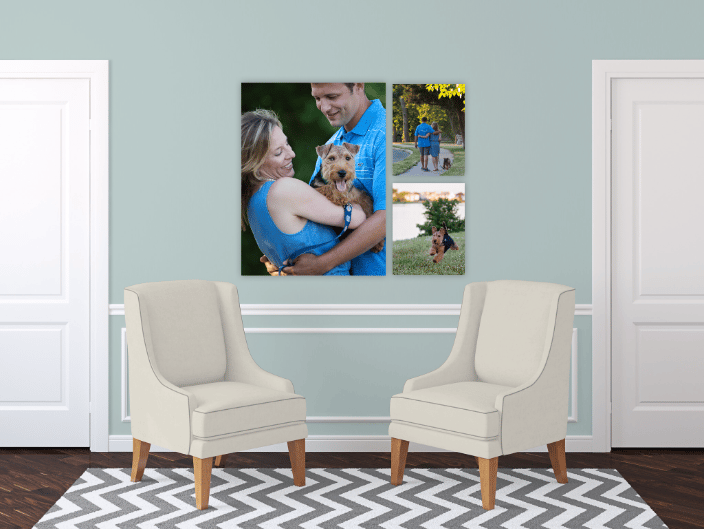Wall art collection in canvas or metal