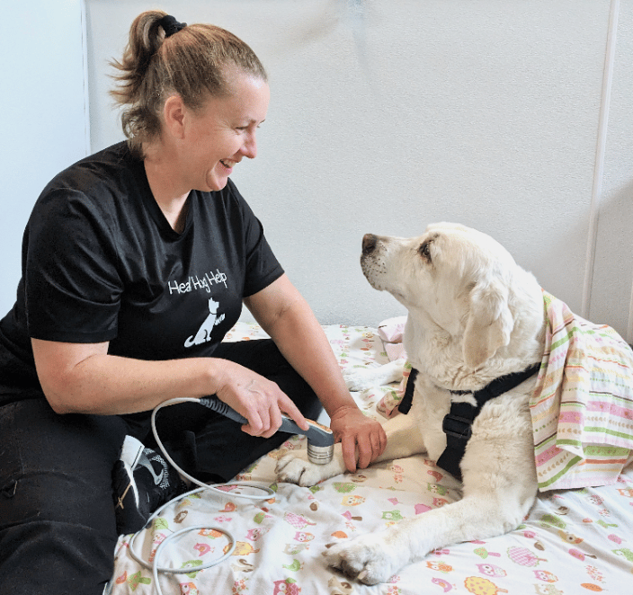 Blanca gets Laser Therapy to help relieve her Arthritis pain