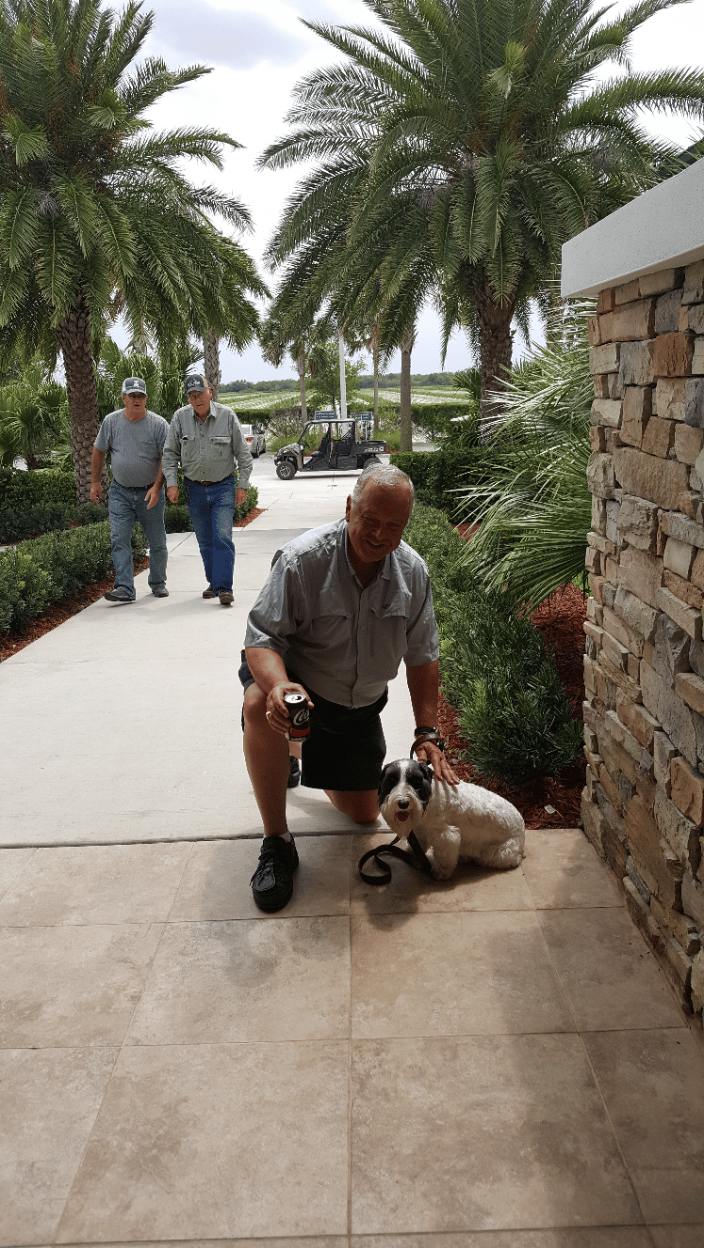 client and his dog