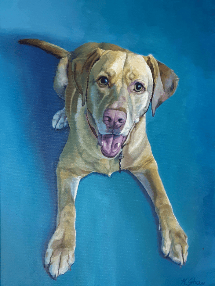 "Duke", acrylic on canvas, 20" x 16"