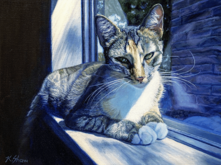 "Ella", acrylic on canvas, 12" x 16"