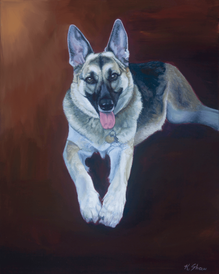"Ora", acrylic on canvas, 20" x 16"