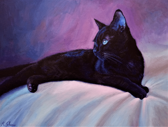 "Sasha", acrylic on panel, 12" x 16"