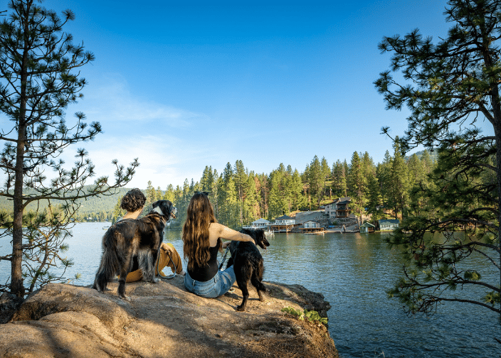 A quiet moment overlooking the Spokane River