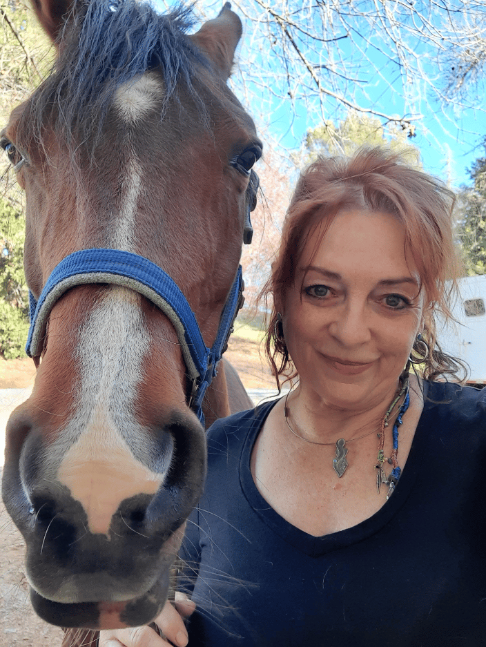 Delaya and Enchantress, my horse.