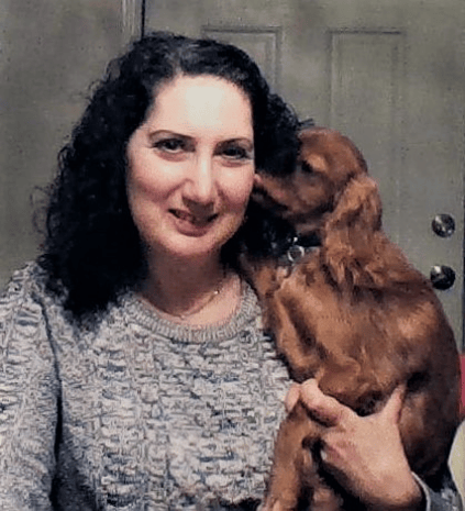 Ameilia and her dog