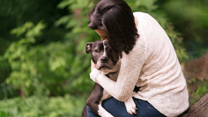 dog mom and dog