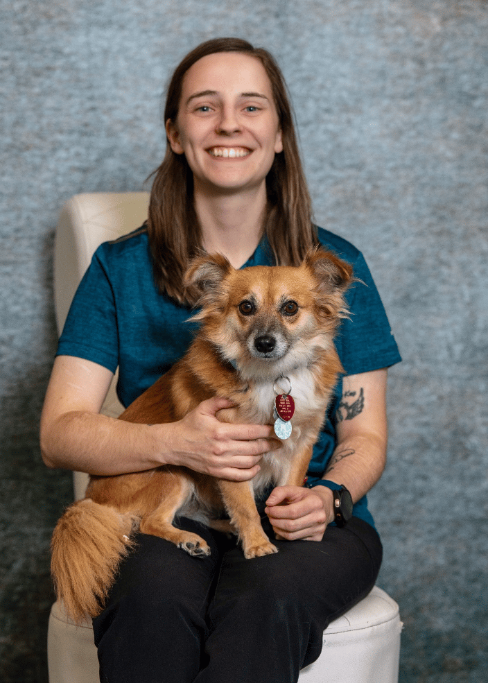 Assistant Trainer Alyssa and her dog Callie