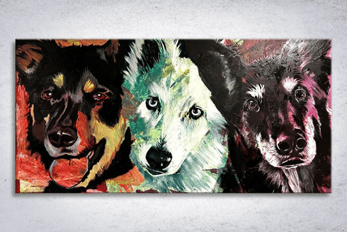 3 Sisters - Maya, Freya, Molly 48x24"