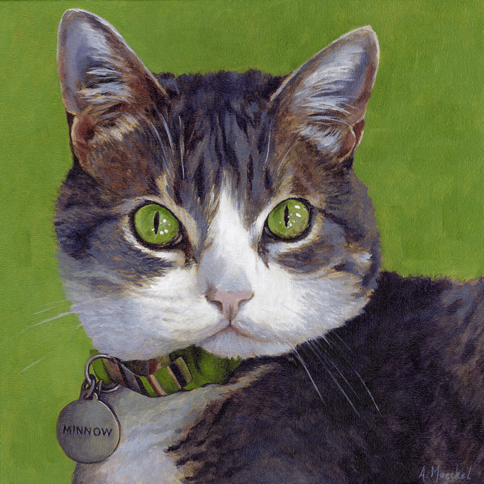 Minnow, Extreme Close-Up, 24x24in.