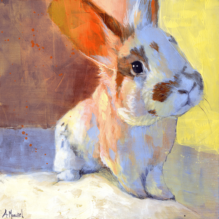 Carmela, Mixed Media, 12x12in.