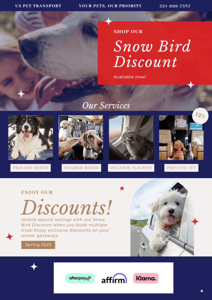 Snow Bird Discounts