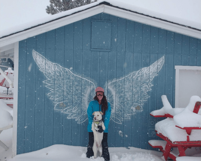 Angel pic of me and my dog!
