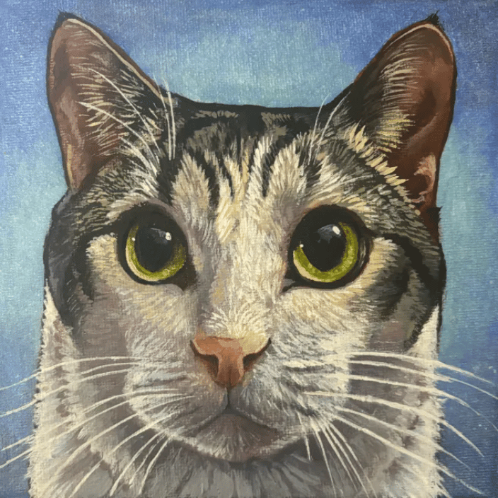 Custom Cat Pet Portrait