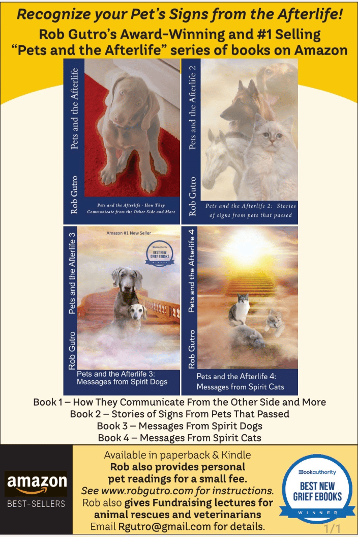 The Pets and the Afterlife series of books by Rob Gutro