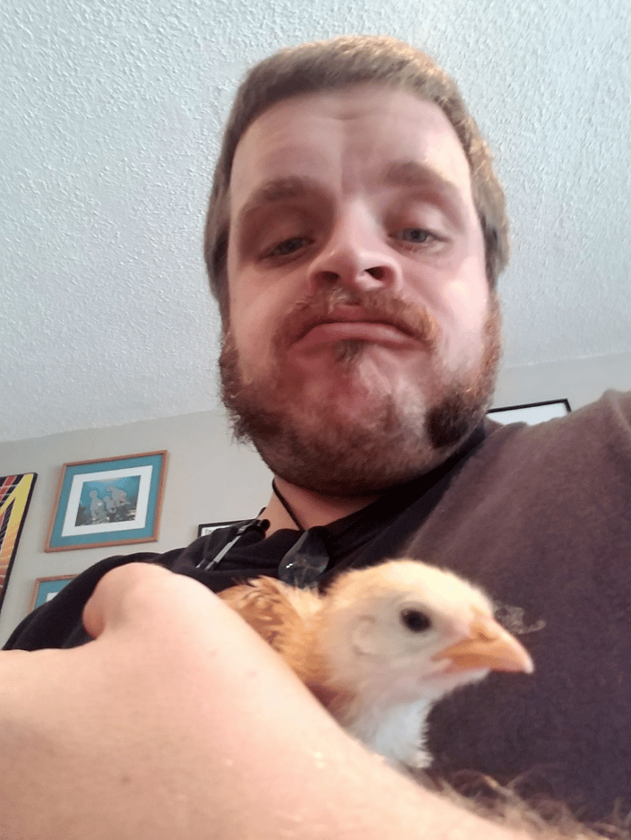 Me and a turkey baby