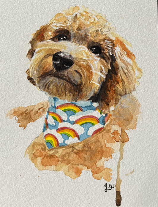 Watercolor Dog