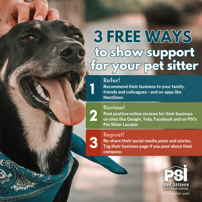 support your pet sitter