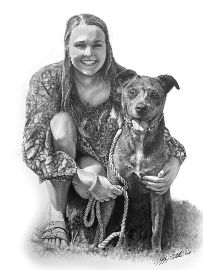 Loved drawing this for Drew.  Great outdoor lighting and shadows