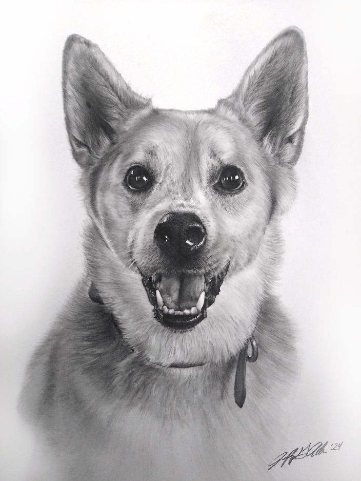 Lindsey loved this portrait of her dog!