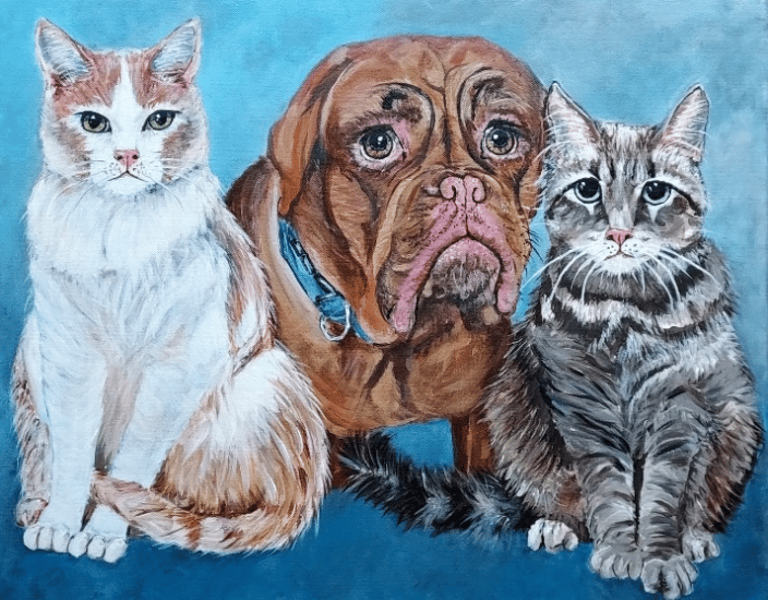 The Fur-Family Trio 